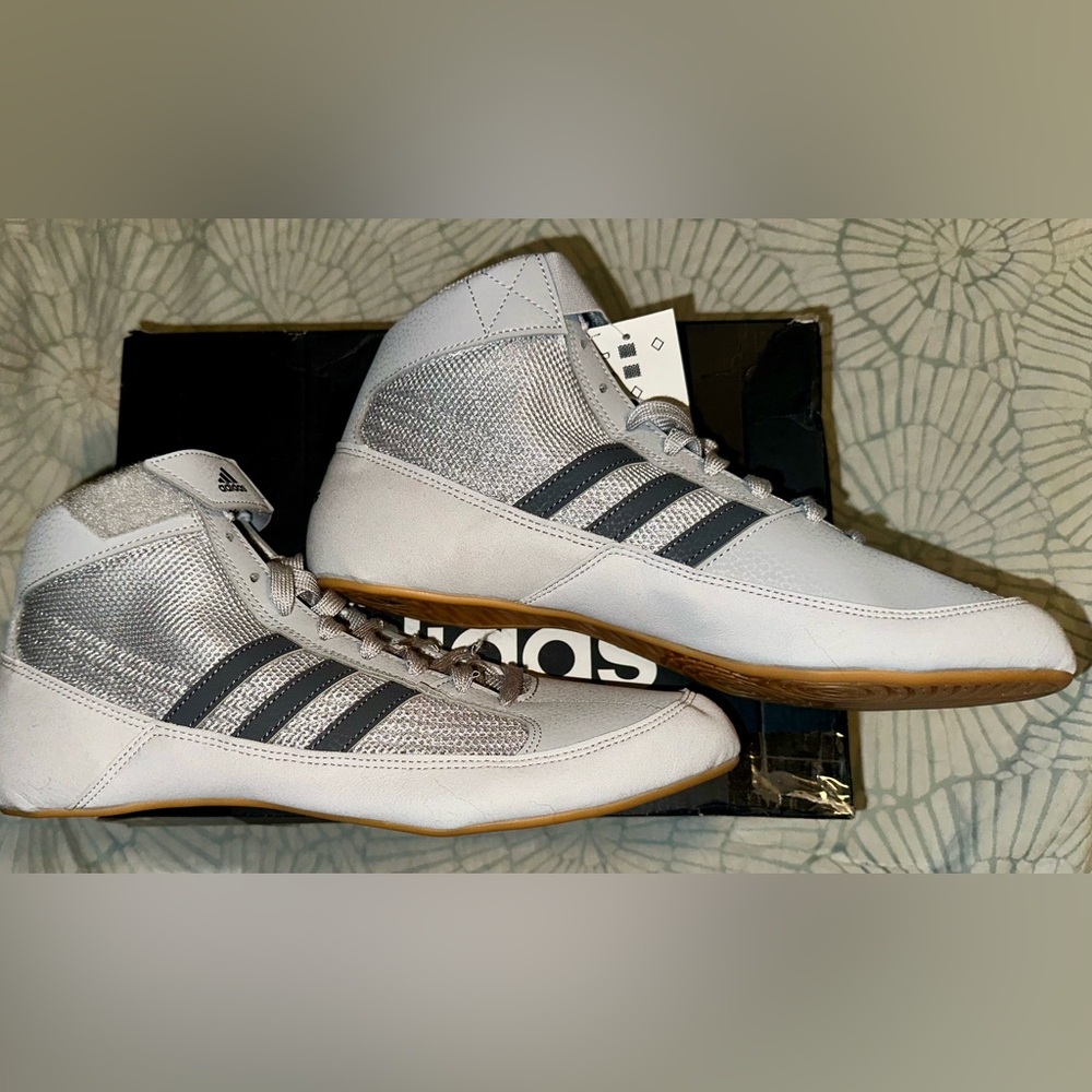 Adidas wrestling shoes - Grey - 10.5 - New in box